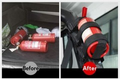 Car Roll Bar Fire Extinguisher Holder Adjustable Bracket Mount for Jeep Wrangler