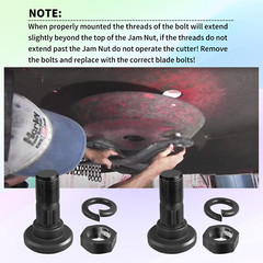 For Bush Hog Rotary Cutter Blade Bolt Kit Code 63607 7919, 252BH, 20322