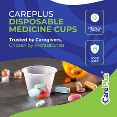 Disposable Medicine Cups (100 Count – 1 oz) – 100 (Pack of 1), Clear