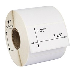 ZEBRA / ELTRON 2.25 x 1.25 (2-1/4″ x 1-1/4″) Thermal Labels – (6) Rolls of 1000