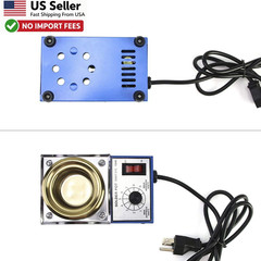 QWORK Solder Pot 150W 110V 50mm Soldering Bath 500g Titanium Plate FROM USA