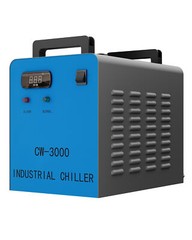 OMTech CW-3000 Water Chiller for 40W 50W CO2 Laser Engraver with 2 Pack Coolant