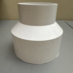 NDS 6P07 PVC S&D Increaser/Reducer Coupling, 4-Inch X 6-Inch, for Hub X White