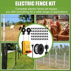 Electric Fence for Preventing Animals Intruding 2 Mile 110VAC 0.25 Joule Elec…