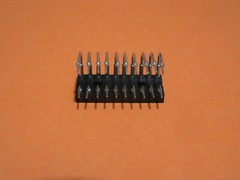 5 PCS AMP/TE 1977291-1 20 PIN DIP 2.54mm RIGHT ANGLE GOLD THROUGH HOLE IC SOCKET