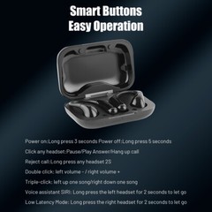 155 Language Translator Earbuds Wireless Bluetooth 5.3 Headphones Air Conduction