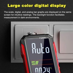 USB Rechargeable Digital Multimeter 6000 Counts Large Color Screen & Backlight