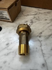 Pair 3/4″ Water Meter Coupling, LEAD-FREE brass, 3/4″ Femswiv nutx3/4″ male NPT