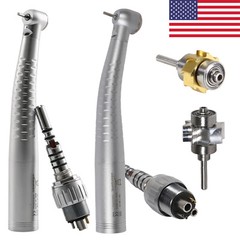 Dental LED Fiber Optic Handpiece High Speed/ 4/6-Hole Quick Coupler Fit KaVo USA