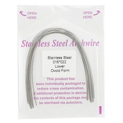 Dental Orthodontic Arch Wire NiTi Stainless Steel Rectangular Round Ovoid Form