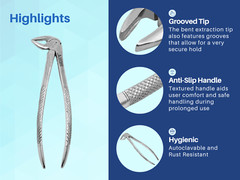 Dental Extraction Forceps (Lower Anterior for Roots #33) ARTMAN