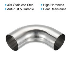 2pcs 90 Degree Mandrel Bend Elbow 2in OD Steel Exhaust Elbow