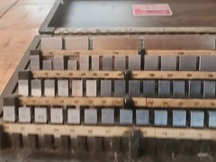 STARRETT WEBER GAGE BLOCK SET IN WOODEN CASE 81 PCS