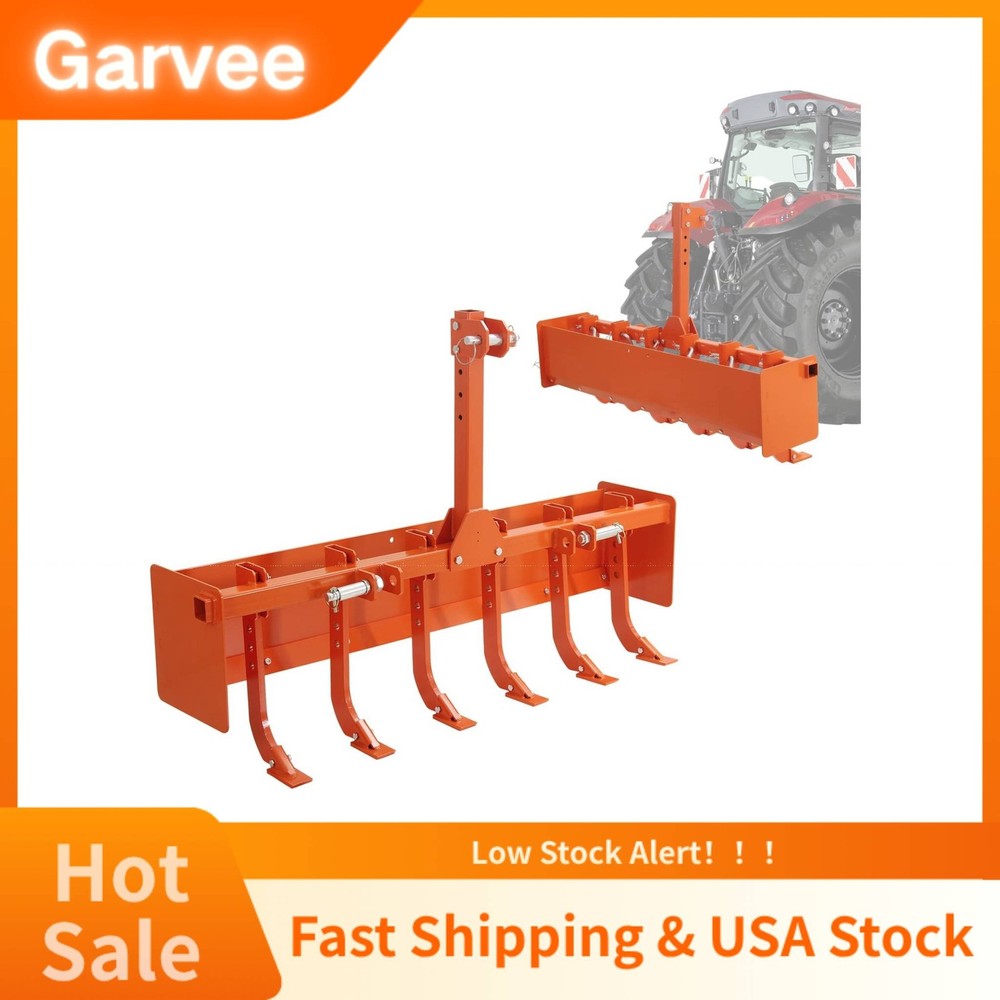 3 Point Hitch Connection Designed On This 55″ Box Blade for Tractor, Box Scraper
