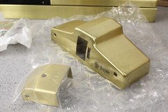 NEW OPEN BOX Yale Commercial 3′ Rim Exit Device 7100F 36″ 606 Satin Brass