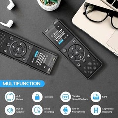 64GB Grabadora Espia De Voz Audio Digital Microfono Grabacion Grabador De Audio