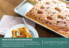 Baking Pan & Cooling Rack Set | 13×18 Inch, Commercial Grade