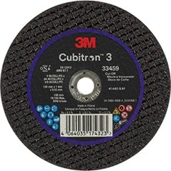 1PC 3M 33459 3M?Cubitron?3 Cut-Off Wheel, 4in x 0.04in x 3/8in, 5/Box