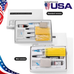 Dental Light Cure Orthodontic Resin Bonding Bracket Adhesive Cure Bond Kit