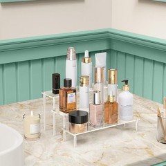 Acrylic Display Risers, 3 Tier Perfume Organizer 11.8 x 8.5 x 5.9 inches