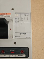 Cutler-Hammer MDL 50k 800A 3-Pole Circuit Breaker 551-600V MDL3800F MT3800T