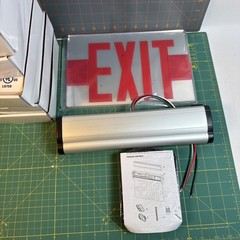 Red LED Exit Sign – Double-Sided, Hardwired, UL Listed for Business Use