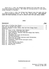 Fellows High Speed Gear Shaper 7, 7A Service Parts Manual 1606