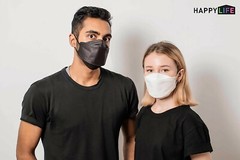 Happylife KF94 BLACK Korean Face Mask Made in Korea Medical Respirators Goodday