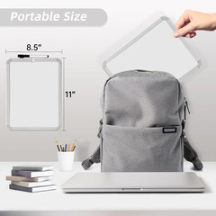 Small Dry Erase Whiteboard, 8.5 X 11 Inches White Board for Kids, Students, Frid