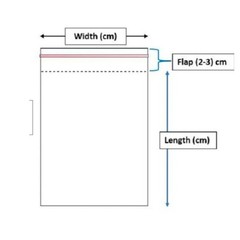 Clear Poly Bags Resealable Plastic Packing T-Shirt Apparel Self Seal Cello Lip