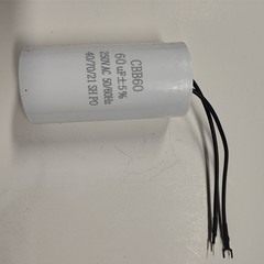 60UF 250VAC Wire Motor Run Capacitor CBB60 50/60HZ HVAC 25/85/21 25X45mm 60MFD