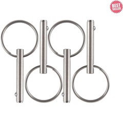 Small Quick Release Pin 3/16″ Stainless Steel, Bimini Top Marine Hardware 4 Pack