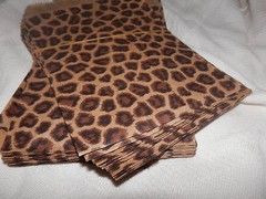 200 Pack 6×9 and 200 4×6 Paper Merchandise Bags, Cheetah Bags, Leopard Printed