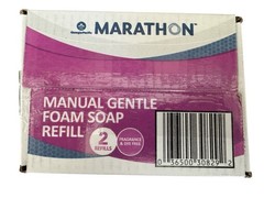 2 Pack of Marathon Manual Foam Soap Refill, 1000 mL (GP7671200). New In Box!