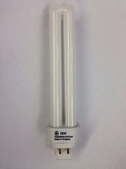 20 PIECES GE 97613 F26DBX/841/ECO4P 26W 4000K 4 PIN G24Q-3 BASE CFL