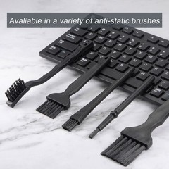 4pcs Antistatic ESD Brush Plastic Handle Nylon Cleaning Brushes 15x30mm Bristles