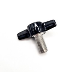 3/8″-24 Thumb Screw Bolts Fine Thread Black Butterfly Tee Wing Clamping Knob