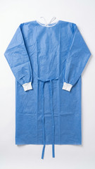 QTY (200) Blue XL Premium Isolation Gown Elastic Wrist AAMI Level 2