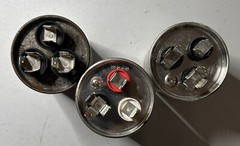 Dual Run Capacitor Lot of 3. Various Values. See Description.