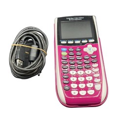 Texas Instruments TI-84 Plus C Silver Edition Graphing Calculator Pink White