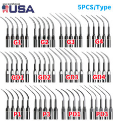 5× Dental Ultrasonic Piezo Scaler Tips fit Woodpecker EMS DTE SATELEC Handpiece