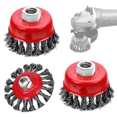 3 Pack Wire Wheel Brush for Angle Grinder, 4 Inch Angle Grinder Wire Wheel, Wire