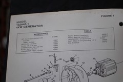 Homelite Generator Parts List Part No. 17177 Illustrated 4KW Generator