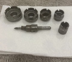 Greenlee 660 Quick Change carbide tipped hole cutter kit, 1/2″-1 1/2″