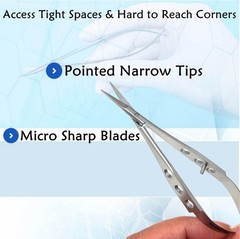 Castroviejo Straight Scissors Sharp/Sharp 5.5″ Micro Surgery Instruments