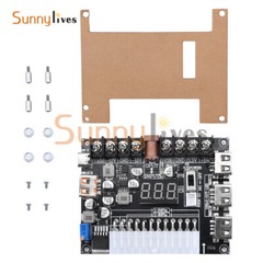 20Pin 24Pin ATX Power Supply Breakout Board Adjustable Voltage Module + Case DIY