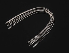 J&J Ortho™ Orthodontic Archwire Ovoid / Natural Stainless Steel / NiTi (10/pk)