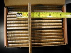 18 gauge 1/4″ Narrow Crown Staples 5000/bx Galvanized Chisel Point 3/4″ long