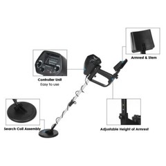 Waterproof LCD Metal Detector, Deep-Sensitive Search for Coins, Jewelry & Relics