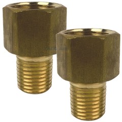 2 Pack Brass Reducer Adapter 3/8″ Female X 1/4″ Male NPT Pipe Reducing Fitting